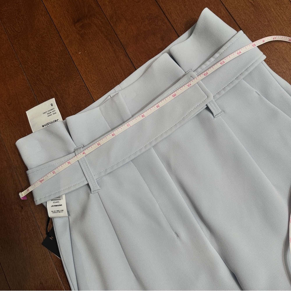 Babaton Baby Blue Wide Leg High-Waisted Cream Pants - Picture 11 of 15
